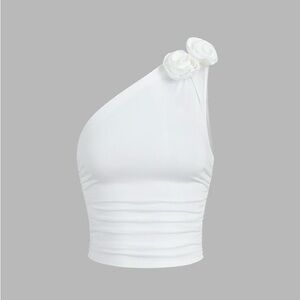 Rosette One Strap Crop Top